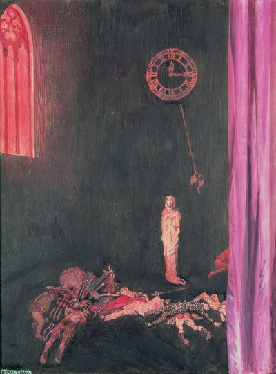 Dunkelheit und Verfall und der Rote Tod herrschten uneingeschränkt, Illustration für 